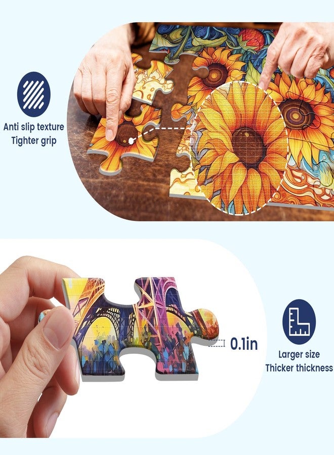 WSCXSC 6 Pack 16 Large Piece Puzzles for Seniors Puzzles Dementia Alzheimer's Products and Activities Alzheimer's Puzzle Elderly Adults Cognitive Game Gift for Patients in Nursing Home with 6 Storage Bags - Image 3